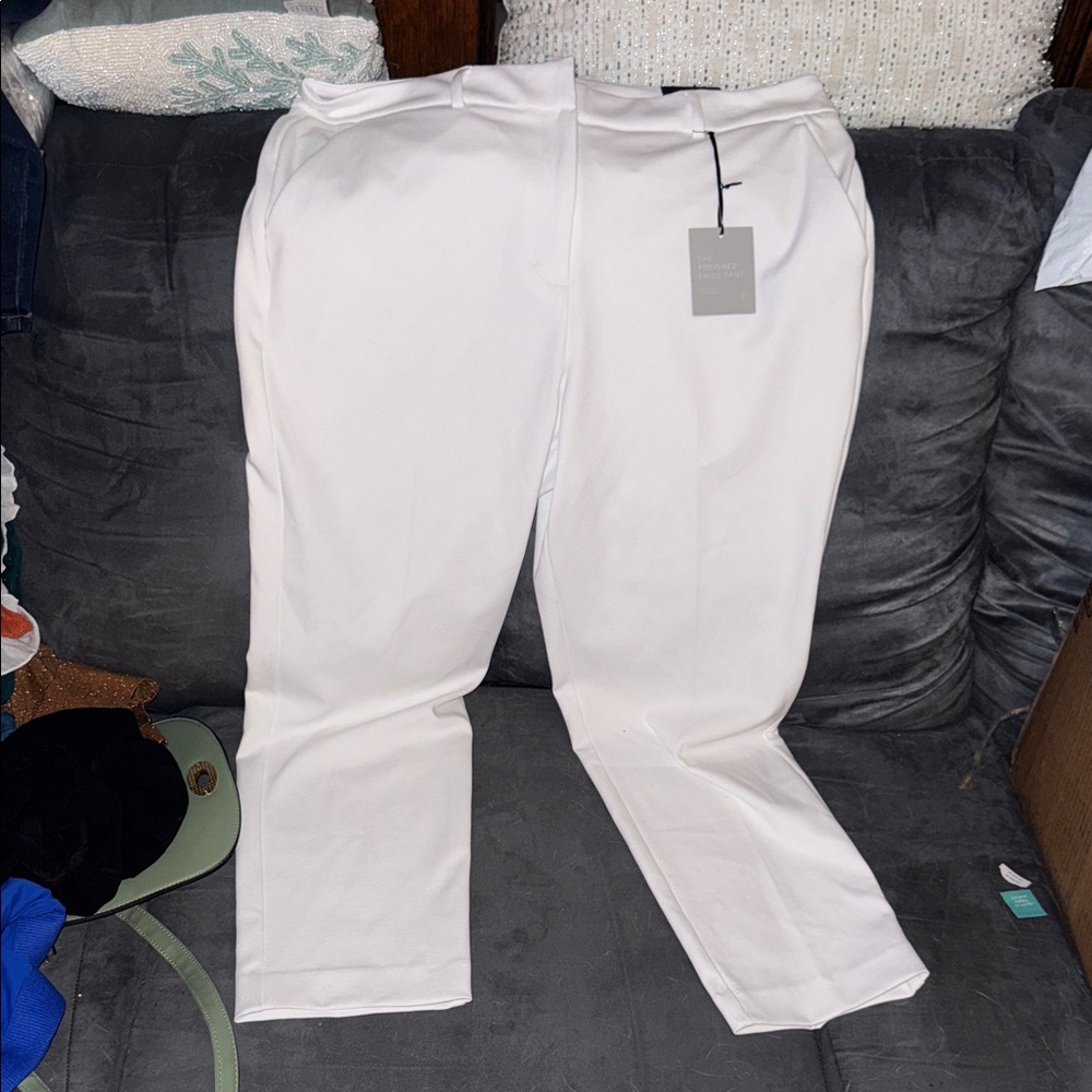 Simply Vera Vera Wang Men's White Dress Pants